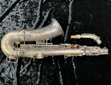 Photo Original Silver Plated C.G. Conn 'Chu Berry' Alto Saxophone - Serial # 221356